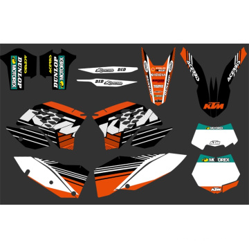 0282 nuevos gráficos de equipo combina fondos con ajuste para Sx Xc Xc-W Exc serie 2008 2009 2010 2011